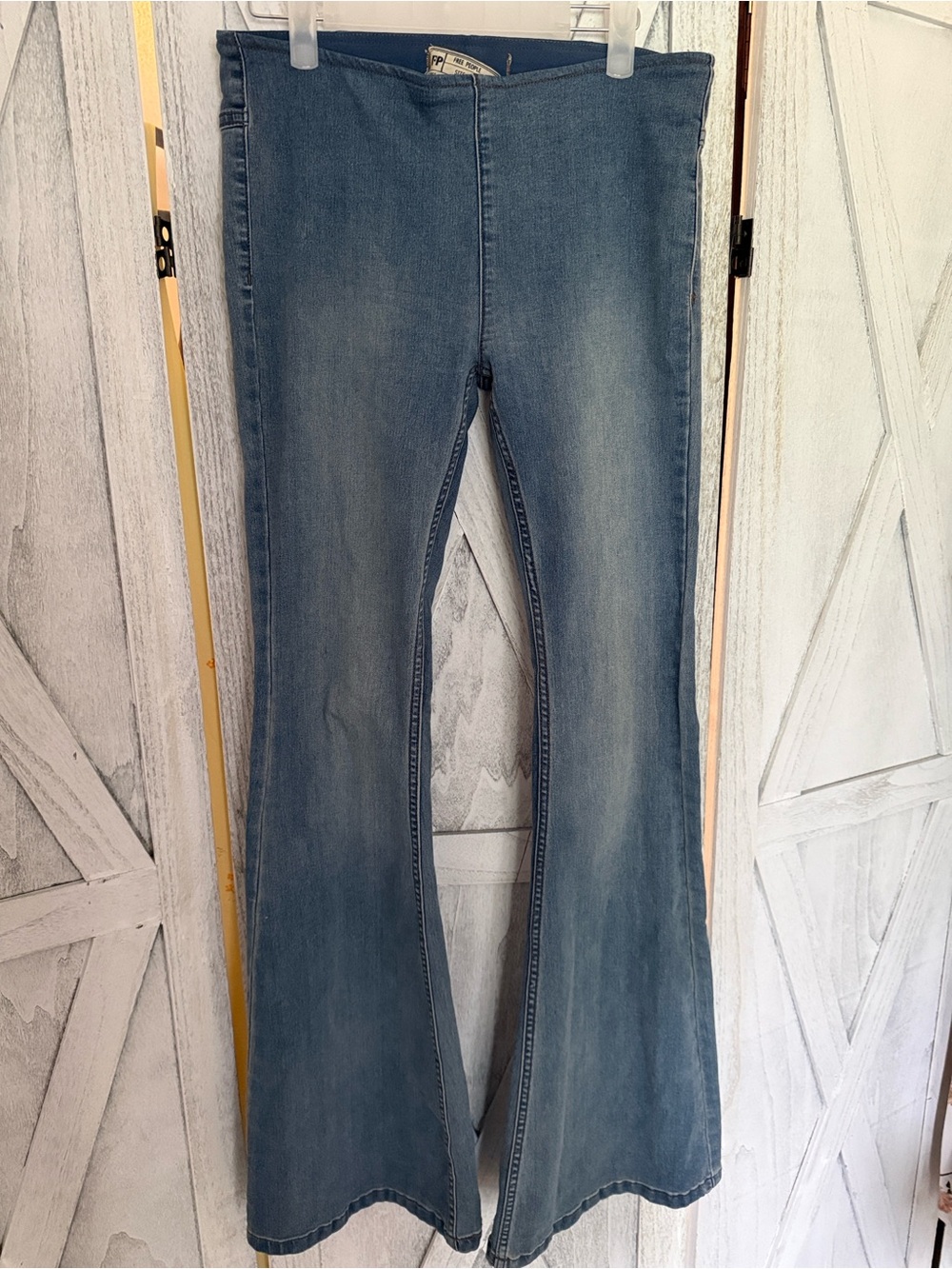Free People Light Blue Flare Jeans